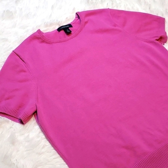 LANDS End short sleeved sweater pink size SP 6-8 - Picture 3 of 4